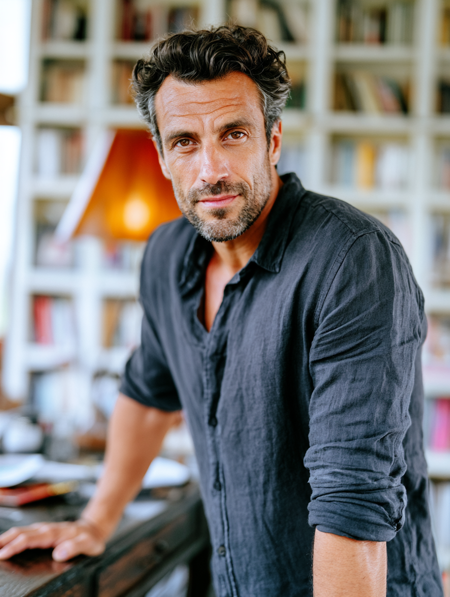 Founder portrait, warm professional tone